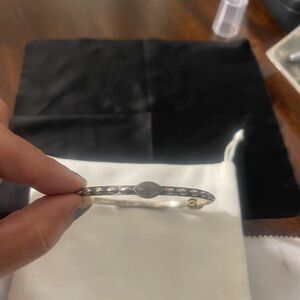 A by JH Angela by John Hardy Labradorite Bangle Bracelet Sterling Silver Size S